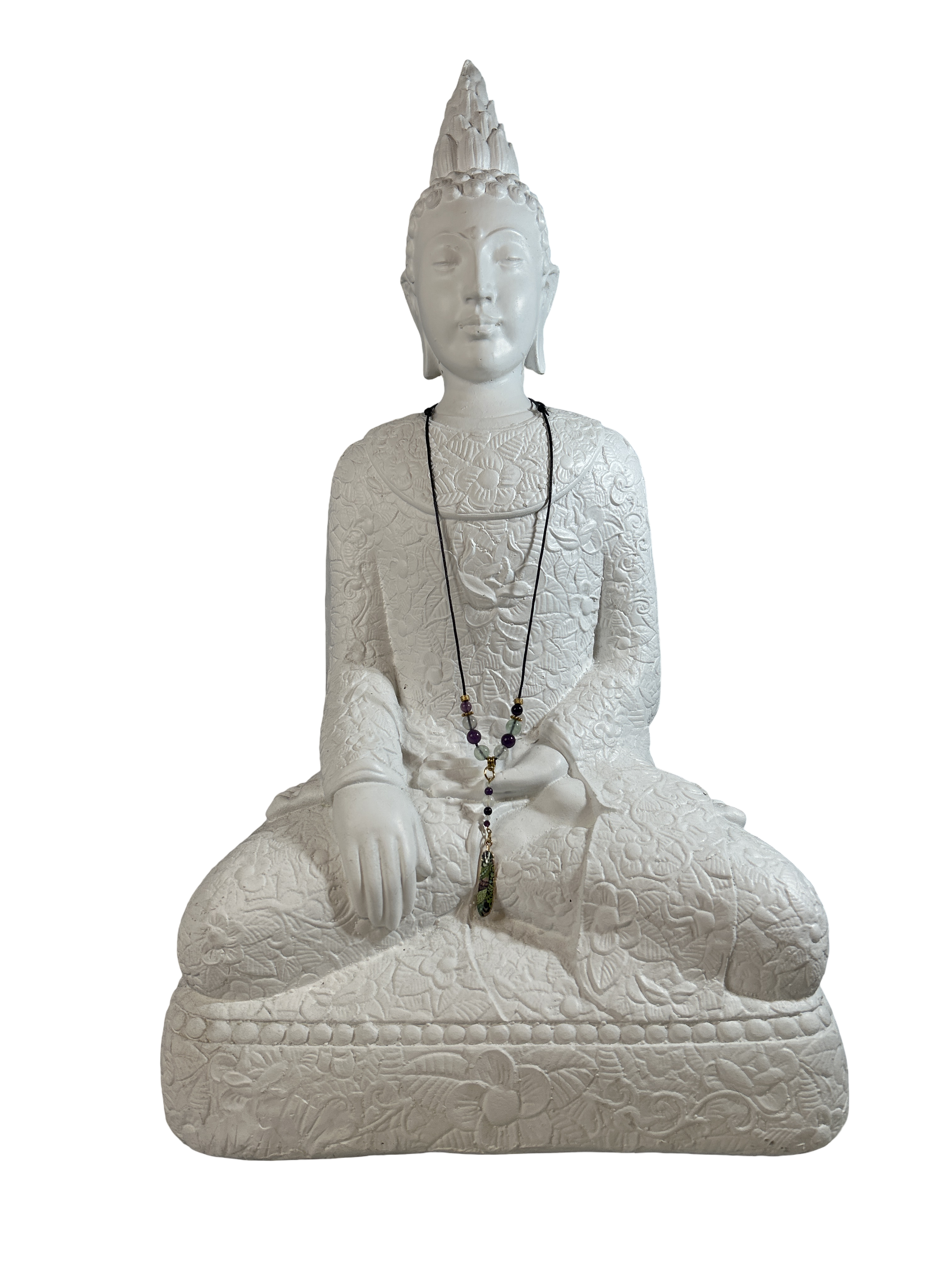 Collier ajustable de pierres et cristaux