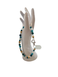Attache cellulaire quartz blanc et jaspe Kambaba