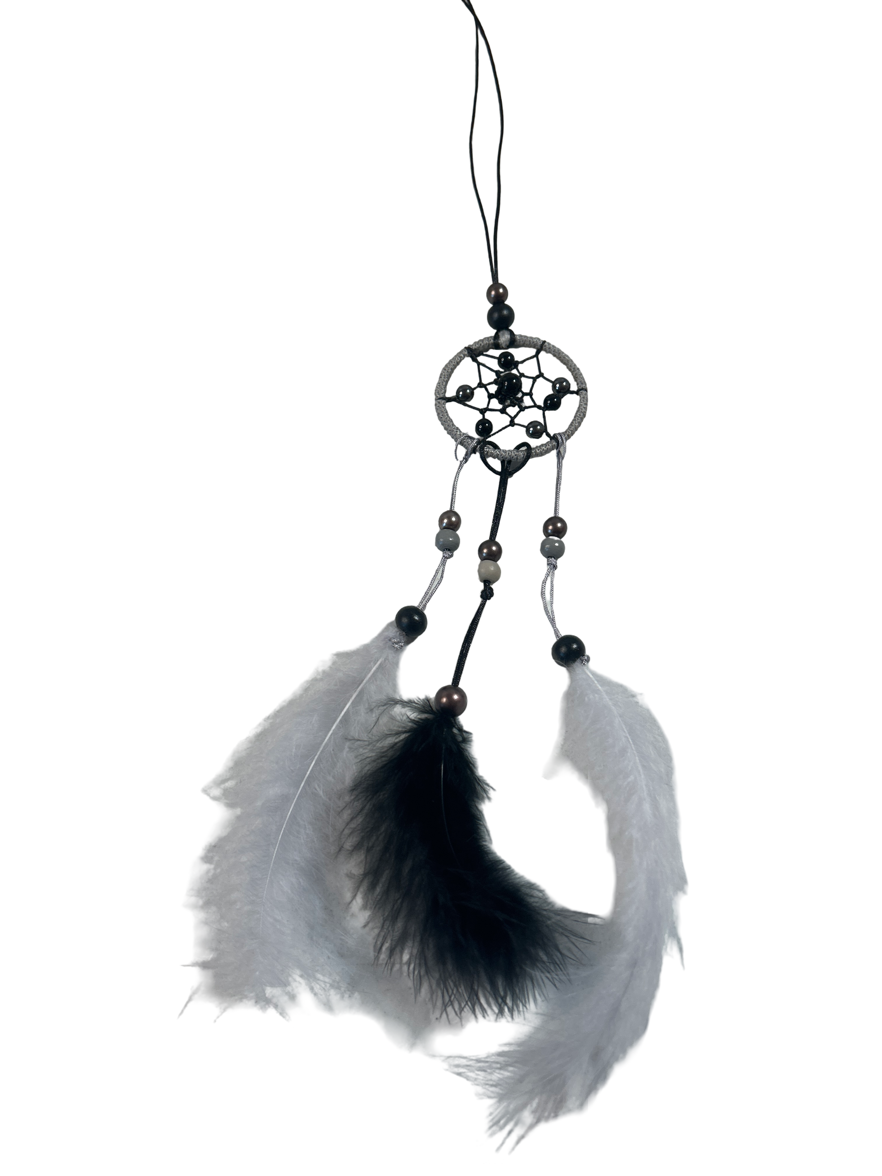 2 pouces capteur de rêve obsidienne et hématite