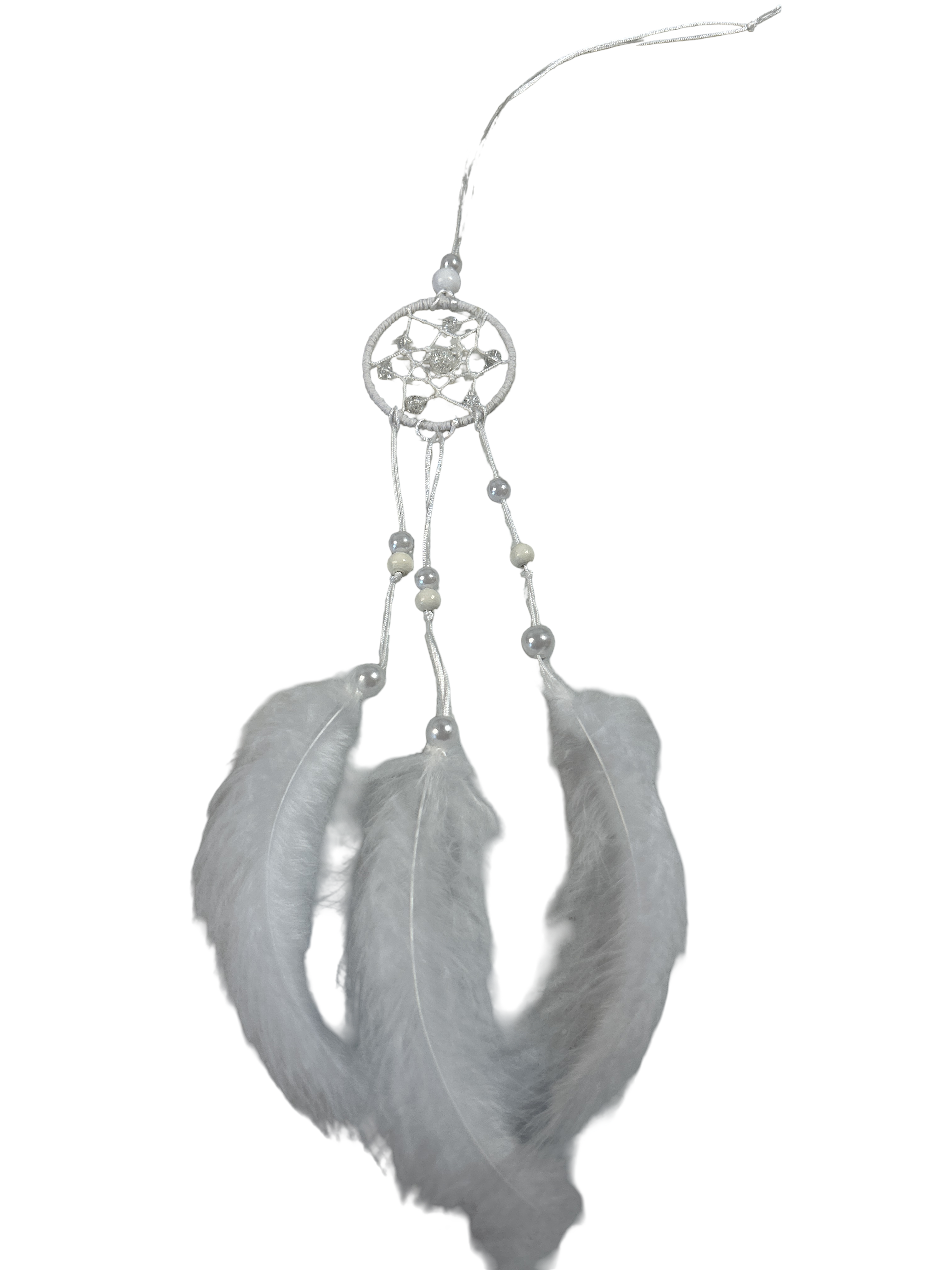 2 pouces capteur de rêve quartz naturel fissuré