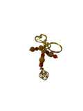 Porte clé topaze et cornaline