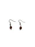 1 perle boucle d’oreille pierre de sable d’or