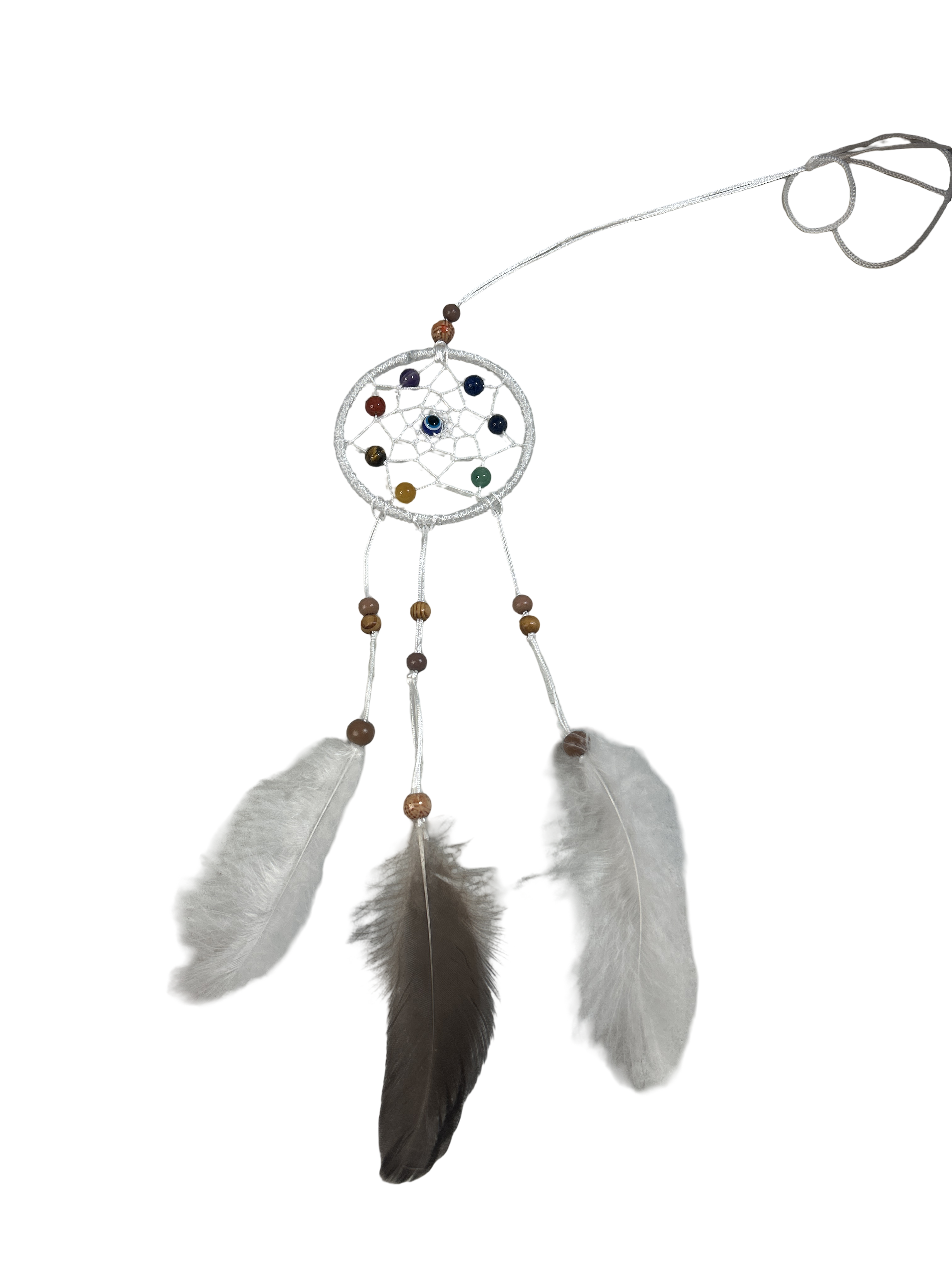 3 pouces capteur de rêve 7 chakras