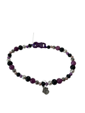 Collier chien fil nylon 13.5 pouces lépidolite