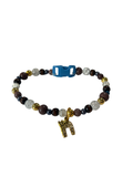Collier chat fil élastique 11 pouces Quartz naturel fissuré
