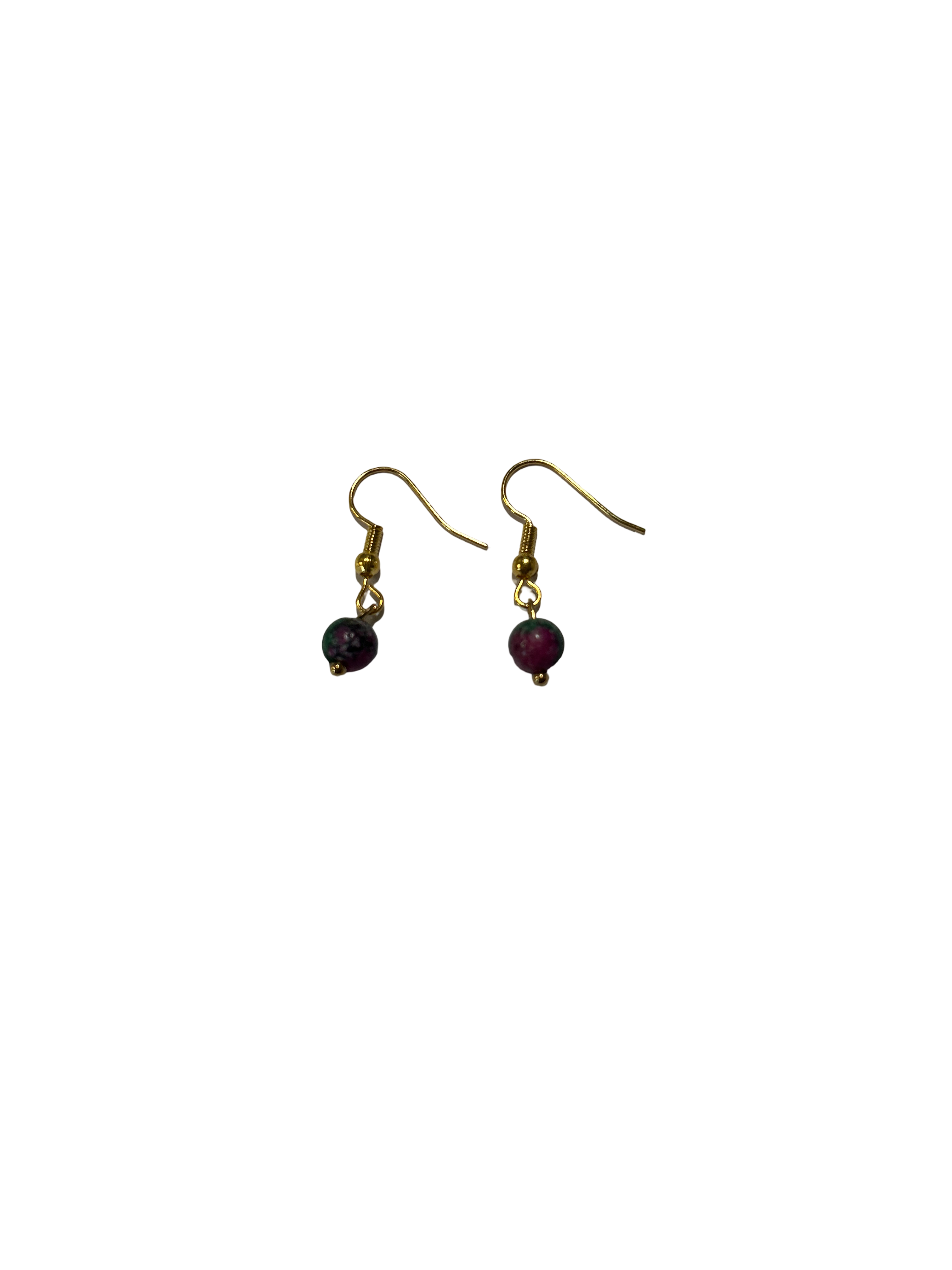 1 perle boucle d’oreille rubis zoïsite