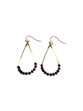 Boucle d’oreille améthyste