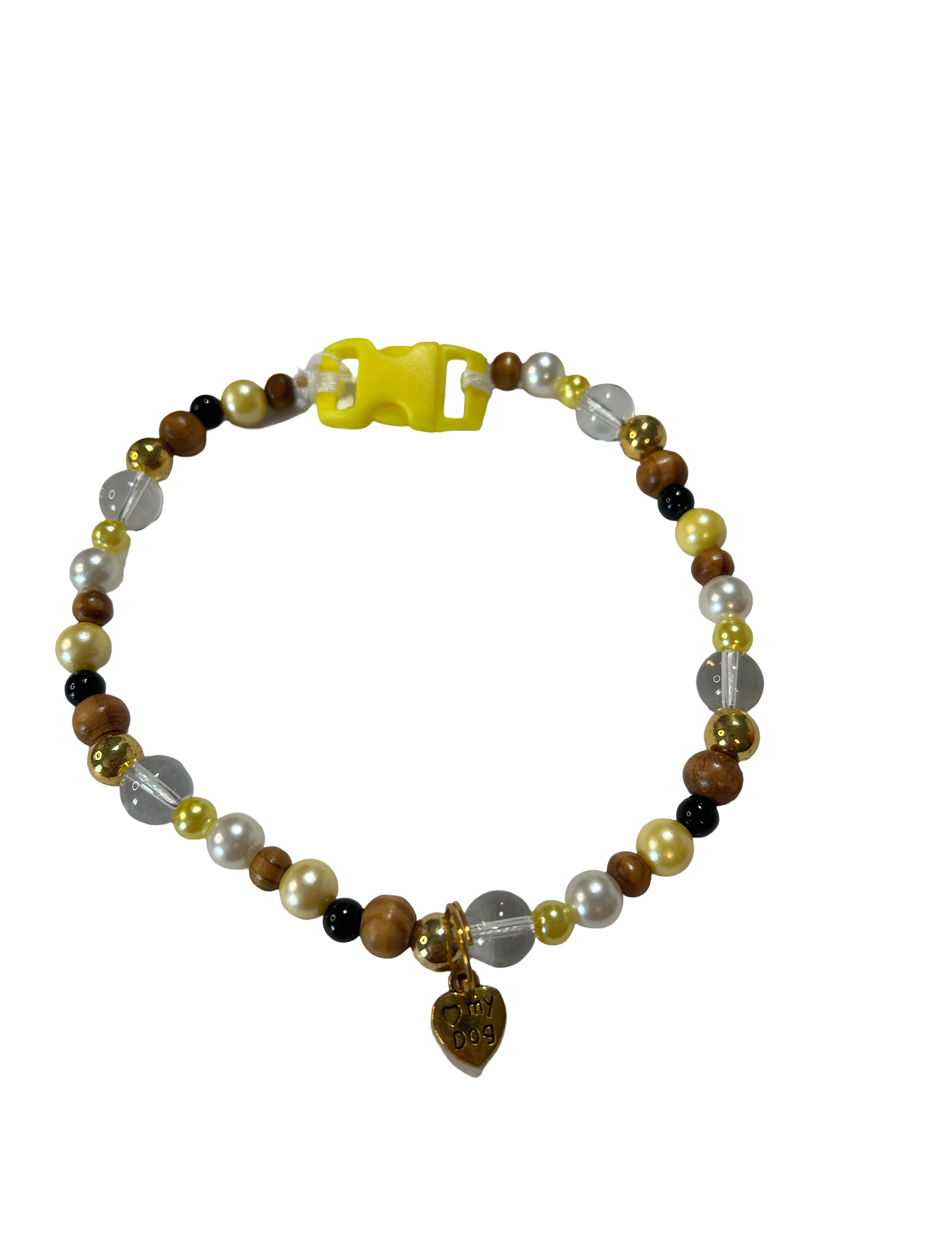 Collier chien fil nylon 12 pouces cristal de roche