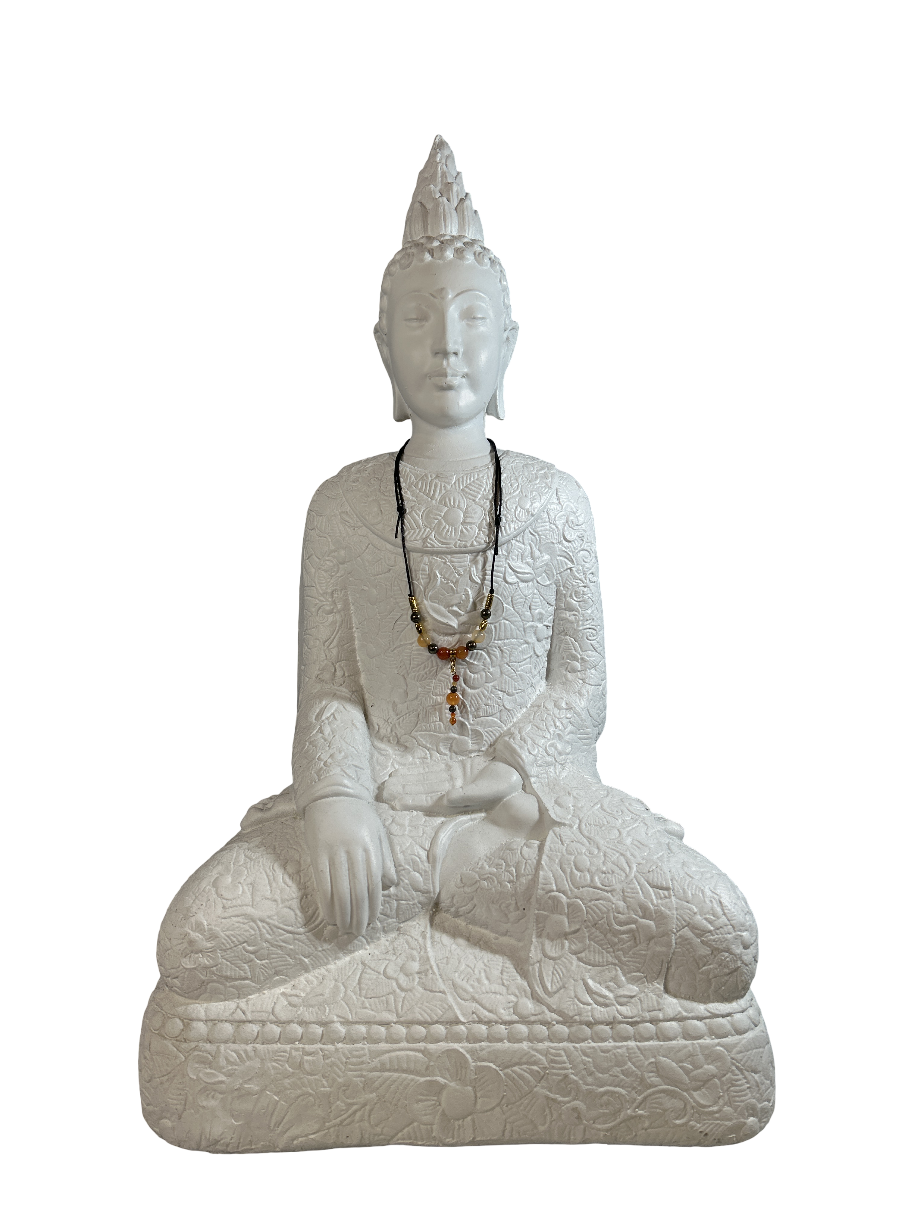 Collier ajustable pyrite et cornaline