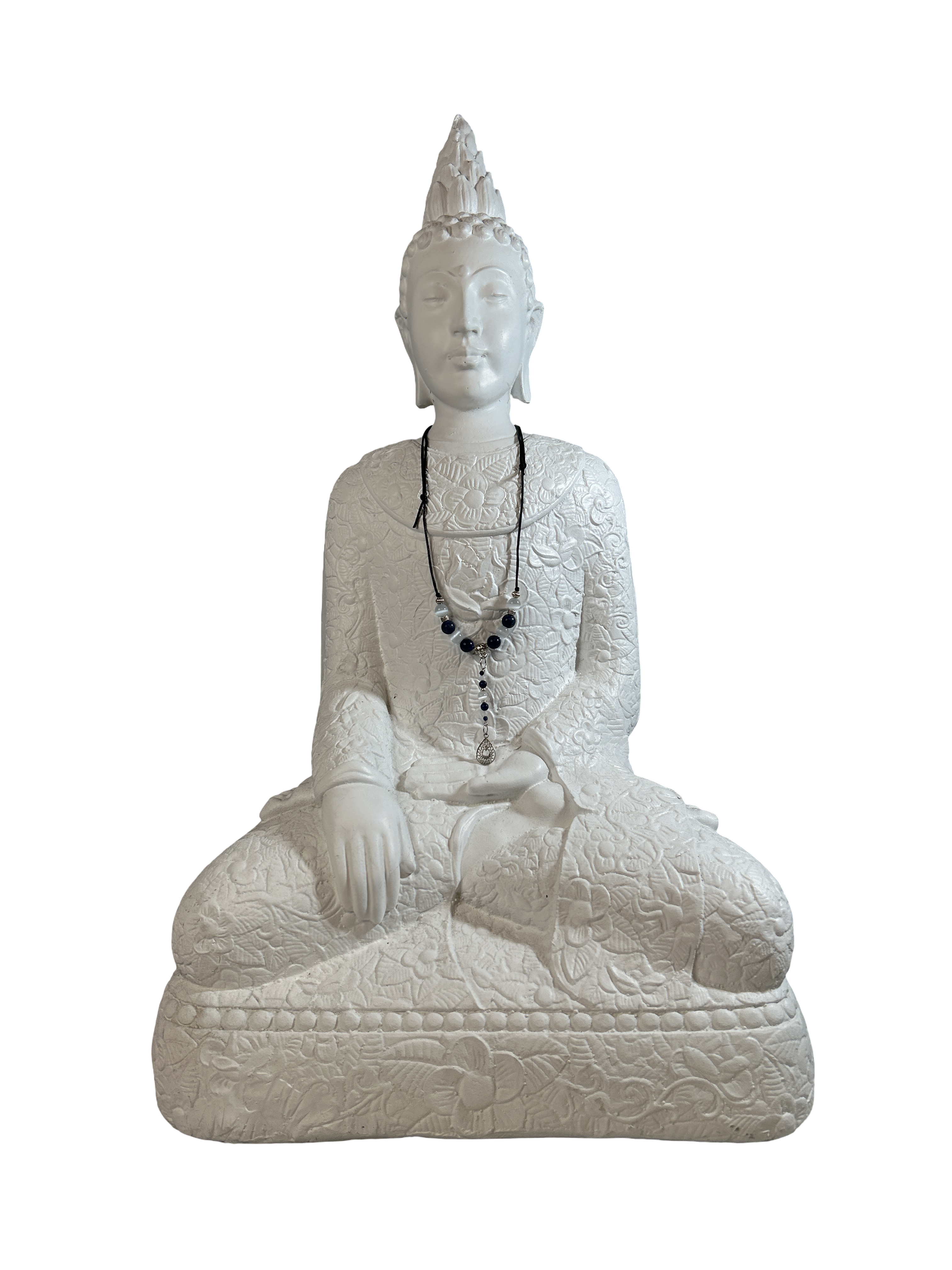 Collier ajustable pierre de lune et lapis lazuli