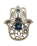 Main de Fatima 5 pouces lapis lazuli, aura Angel et pierre de lune