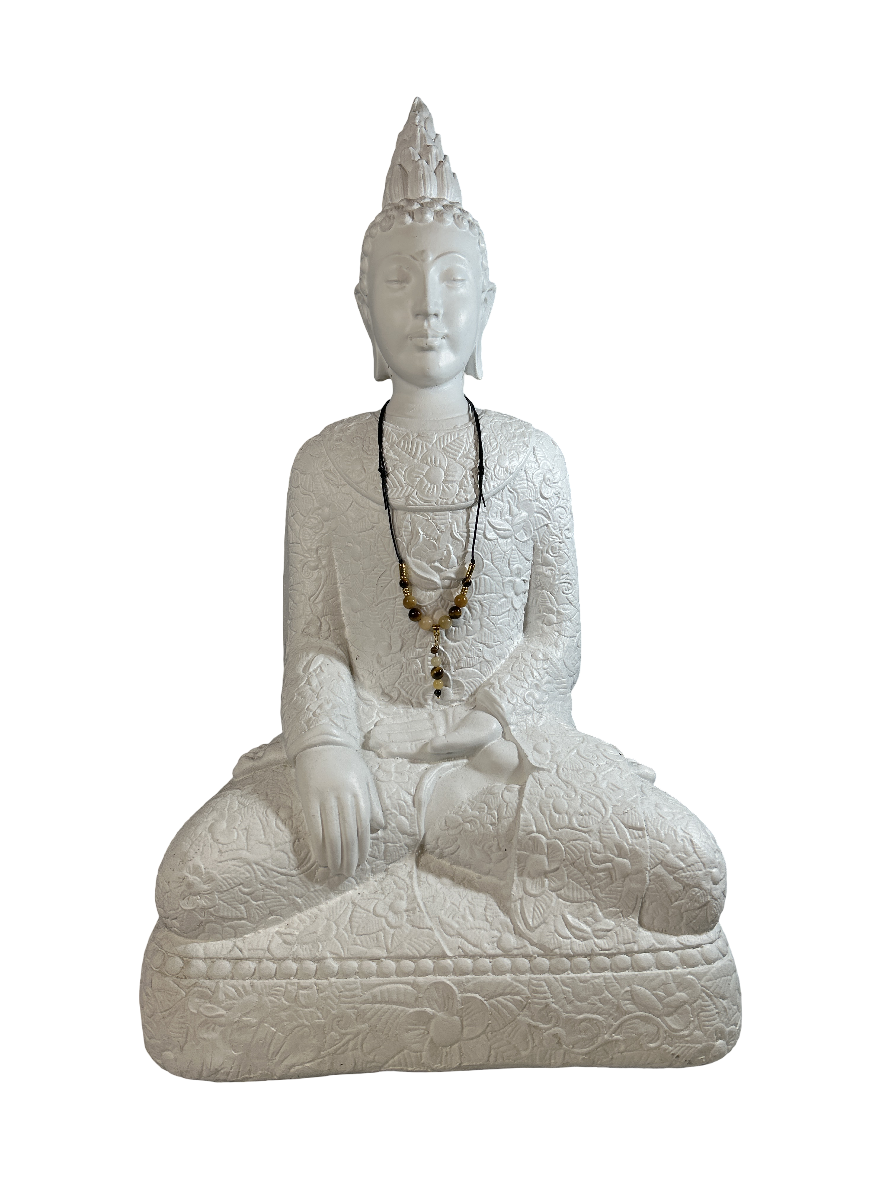 Collier ajustable topaze et œil de tigre