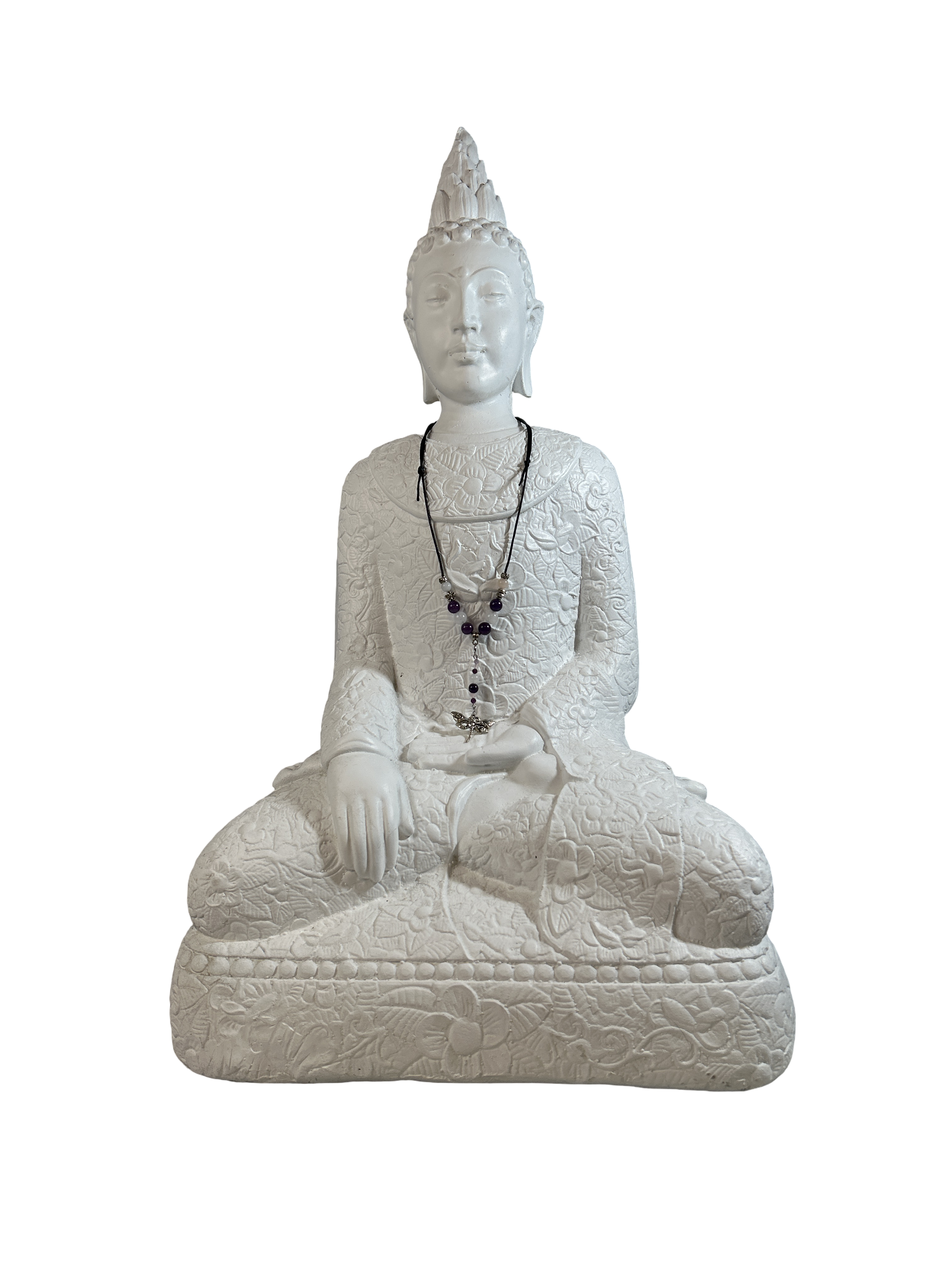 Collier ajustable améthyste et quartz rose