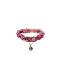 Collier tressé chien 10 pouces Quartz rose et quartz naturel fissuré