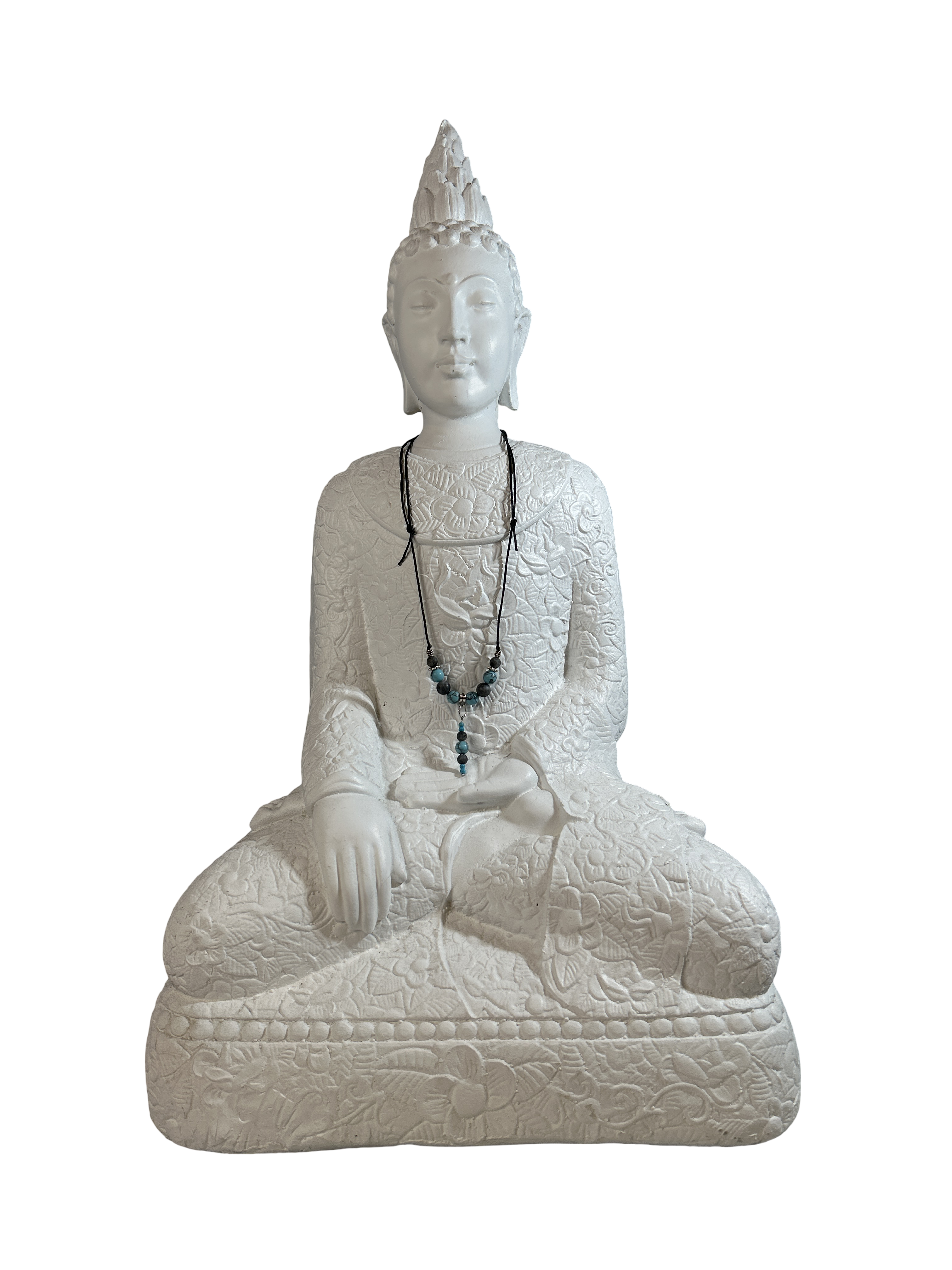 Collier ajustable turquoise et Larvikite