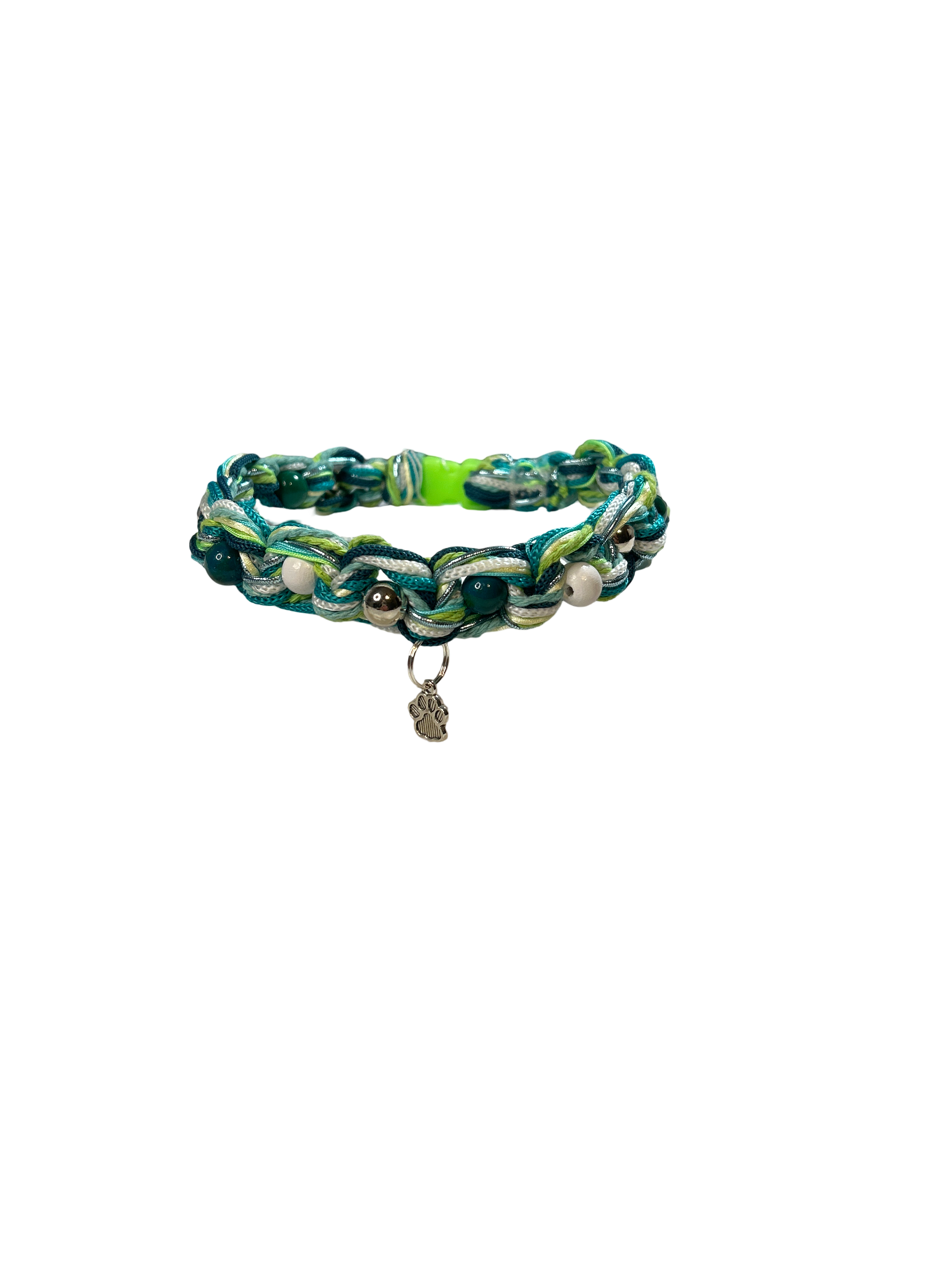 Collier tressé chien 13 pouces Chrysocolle