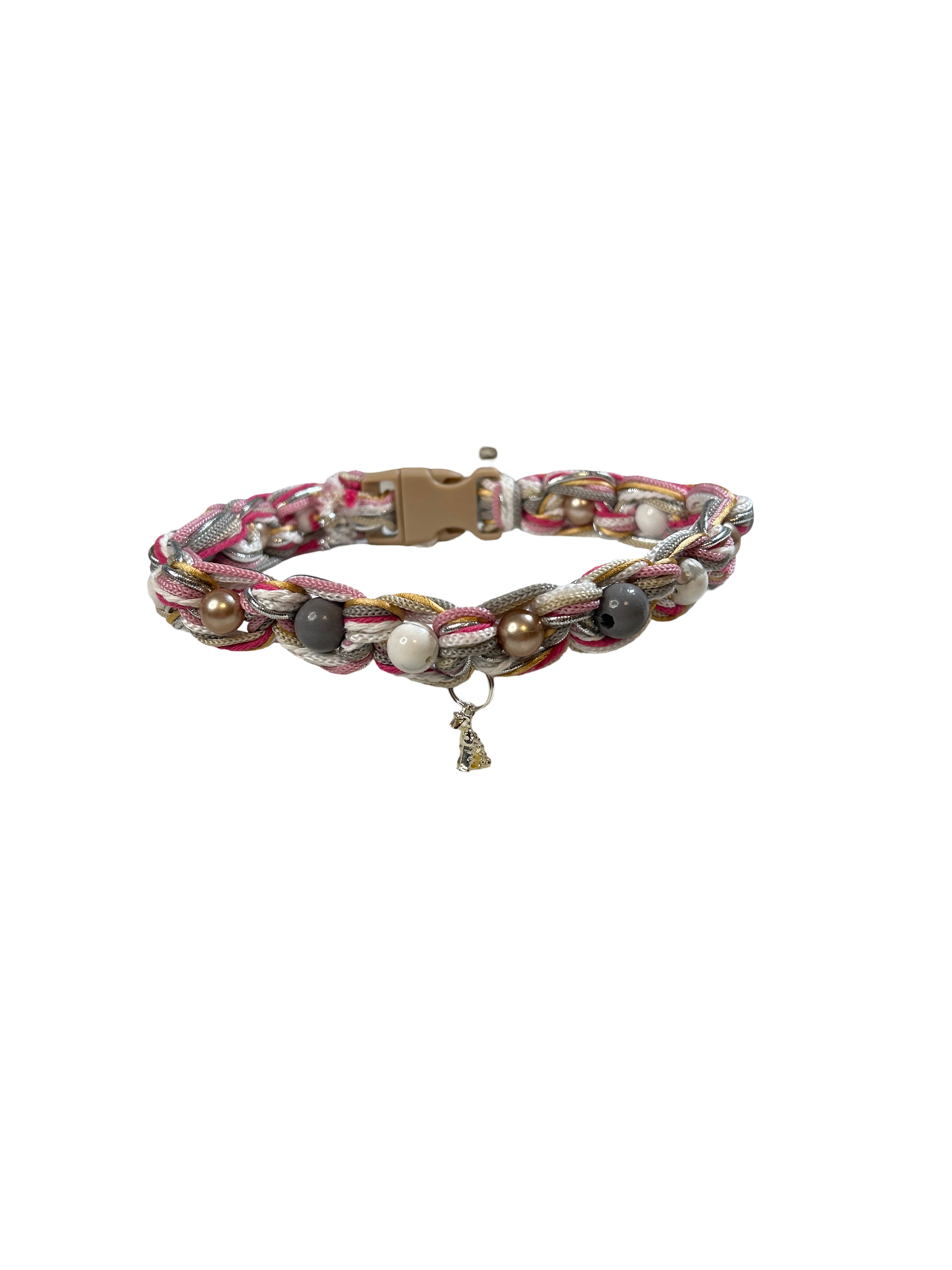 Collier tressé chien 15 pouces Howlite