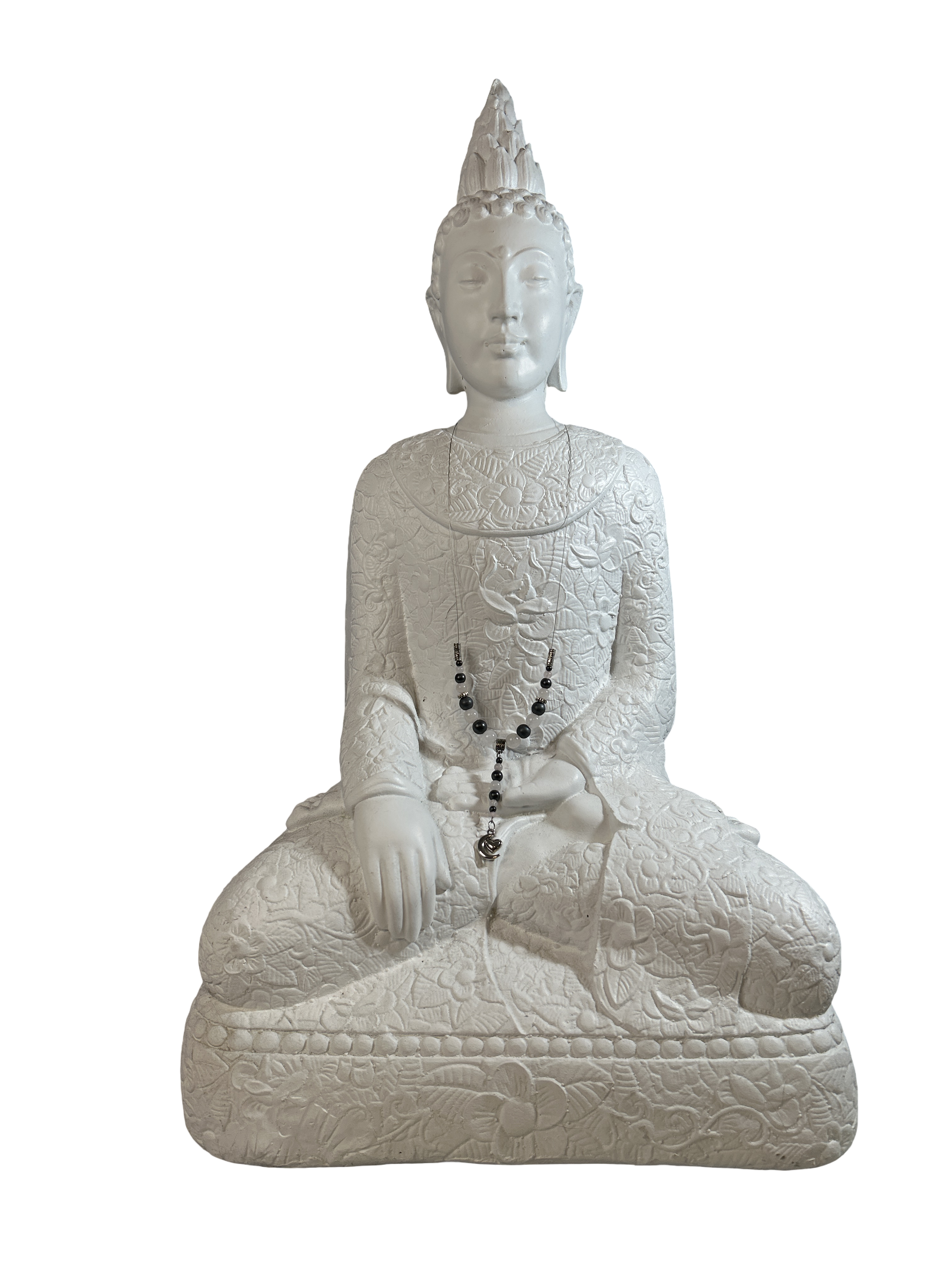 Collier quartz rose et hématite brute