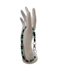 Attache cellulaire Angélite bleu et Chrysocolle