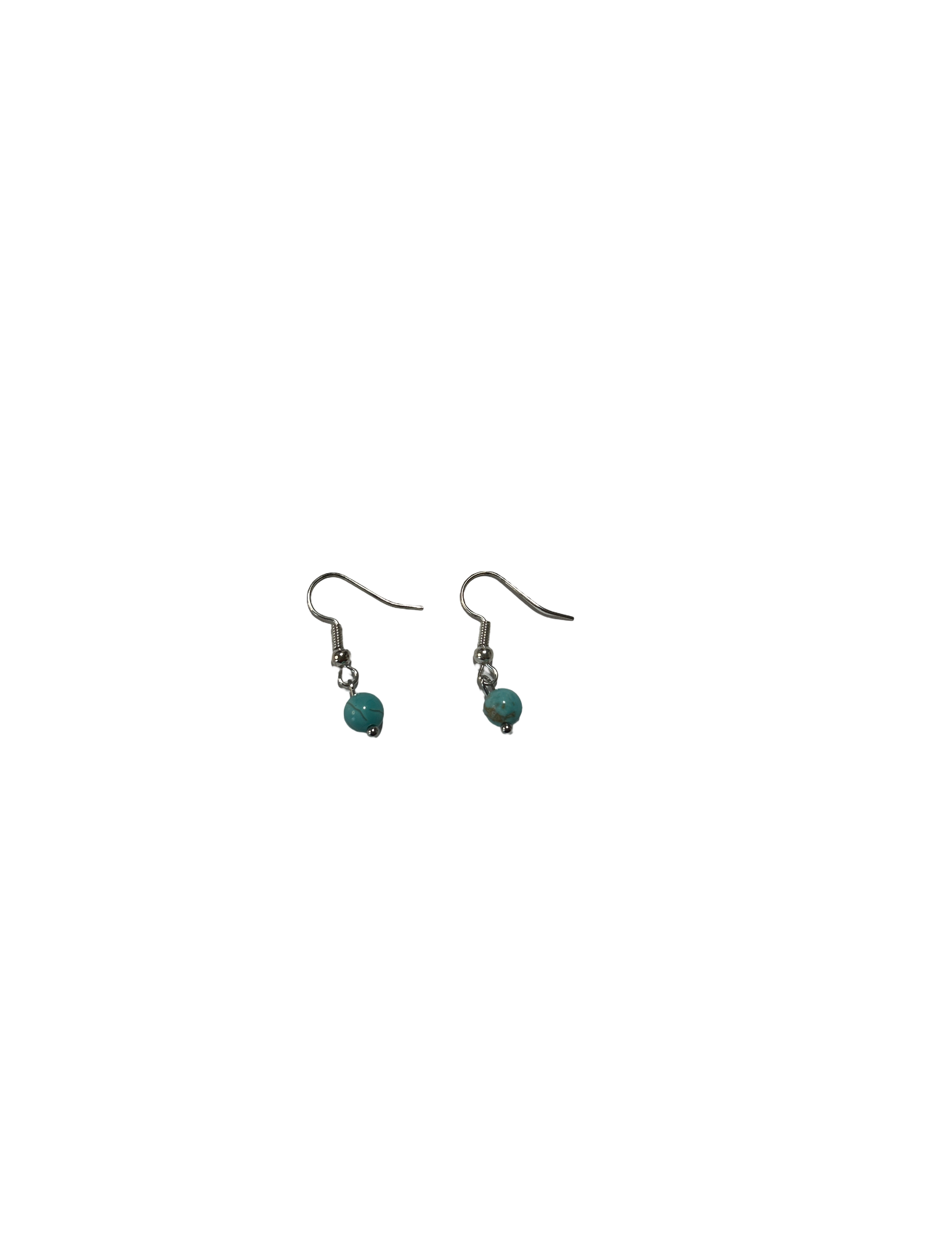 1 perle boucle d’oreille turquoise