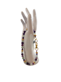 Attache cellulaire améthyste et fluorite