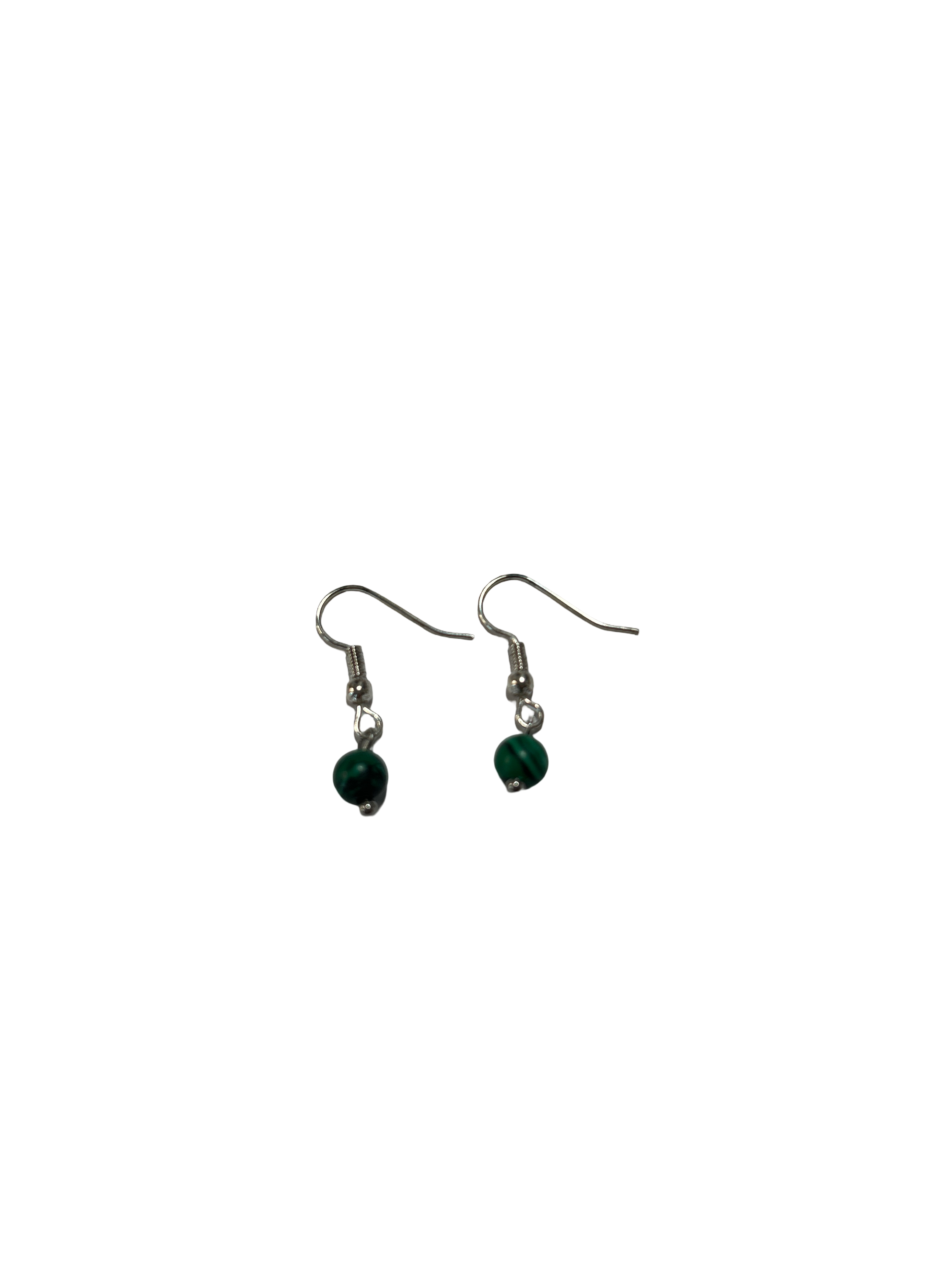 1 perle boucle d’oreille malachite