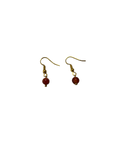 1 perle boucle d’oreille cornaline