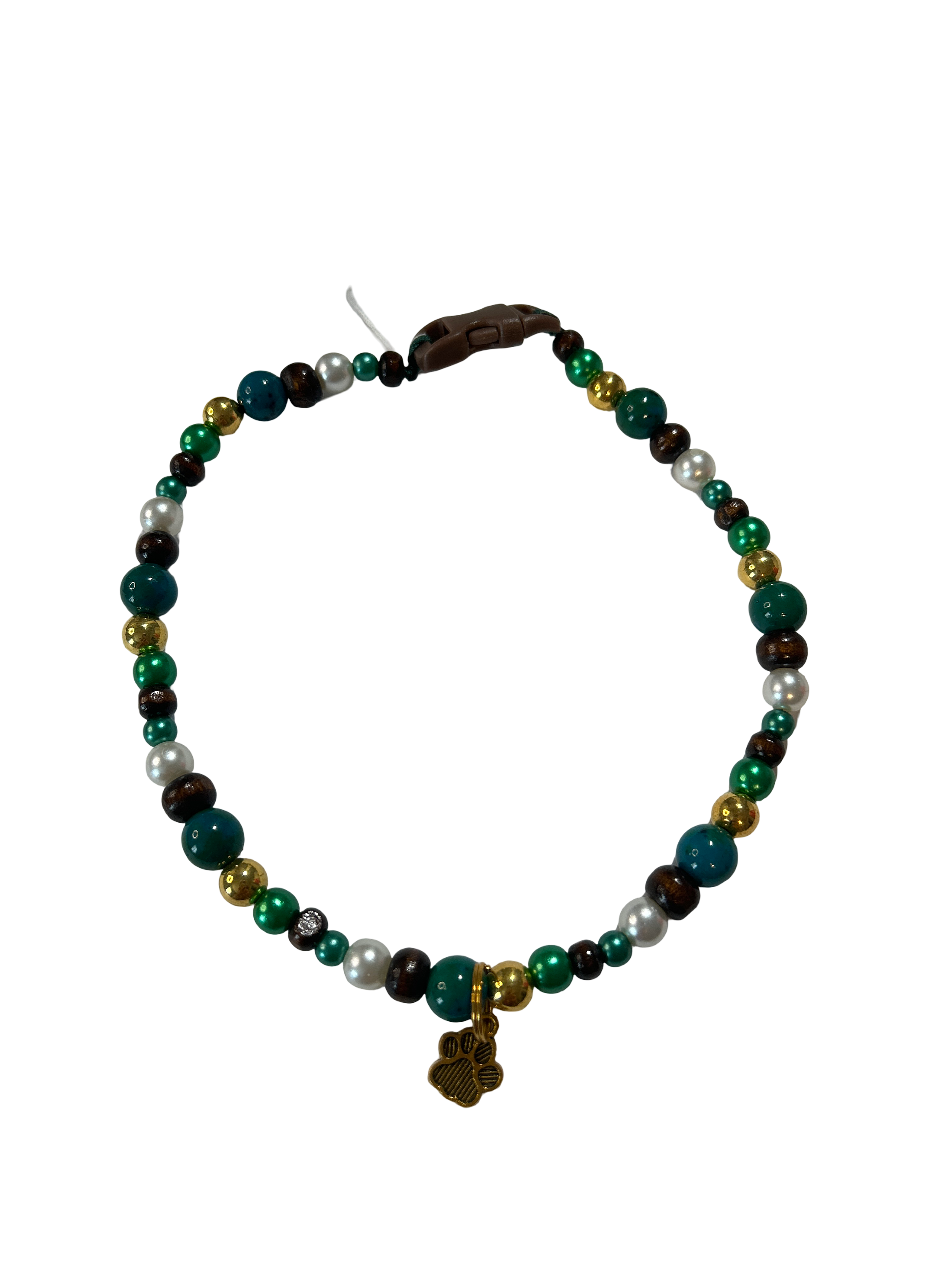 Collier chien fil nylon 14.5 pouces Chrysocolle