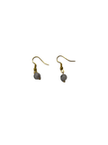 1 perle boucle d’oreille opale rose