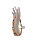 Attache cellulaire jaspe rouge et agate orange