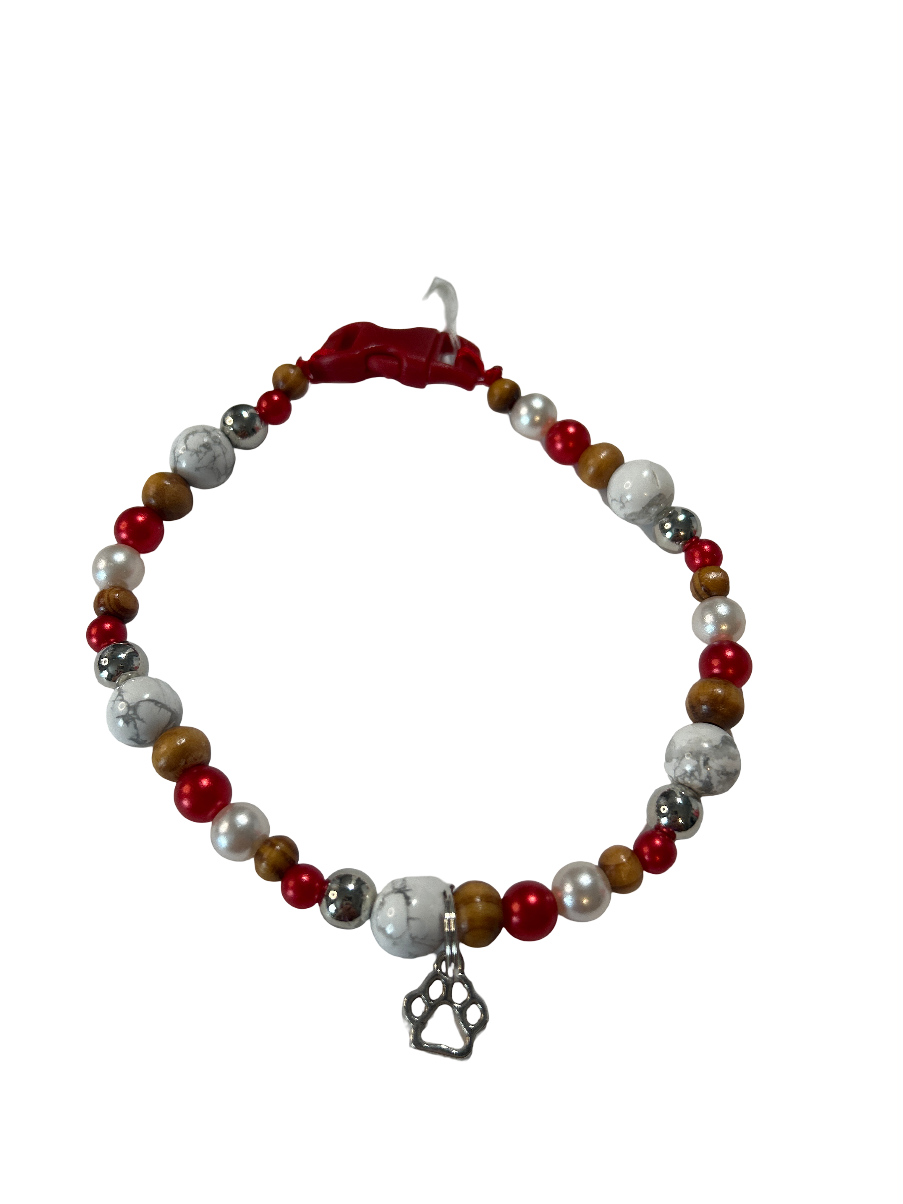 Collier chien fil nylon 11.5 pouces Howlite