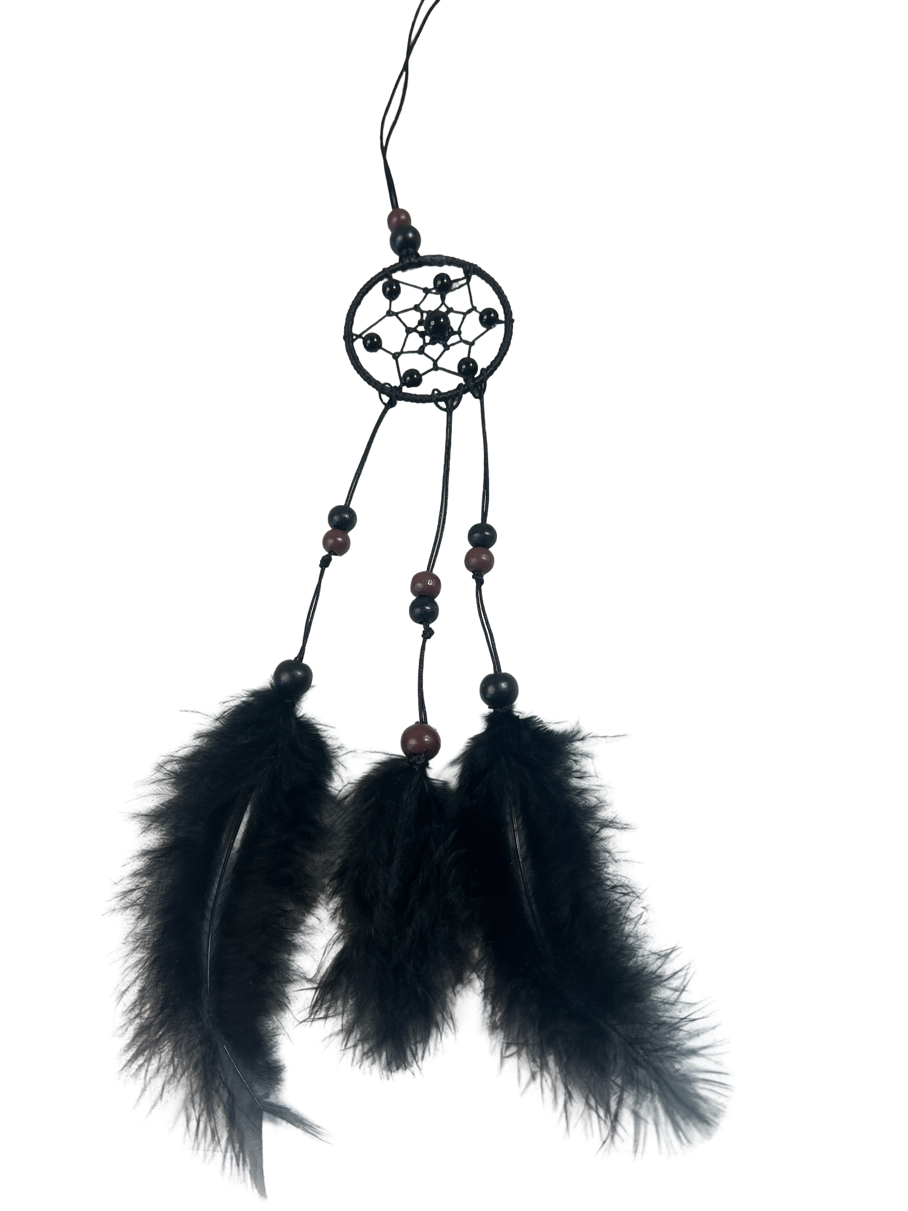 2 pouces capteur de rêve obsidienne