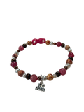Collier chien fil élastique 11.5 pouces Quartz fraise