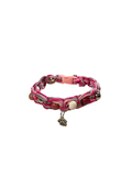 Collier chien tressé 10.5 pouces rhodochrosite
