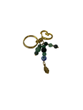 Porte clé agate mousse et aventurine verte