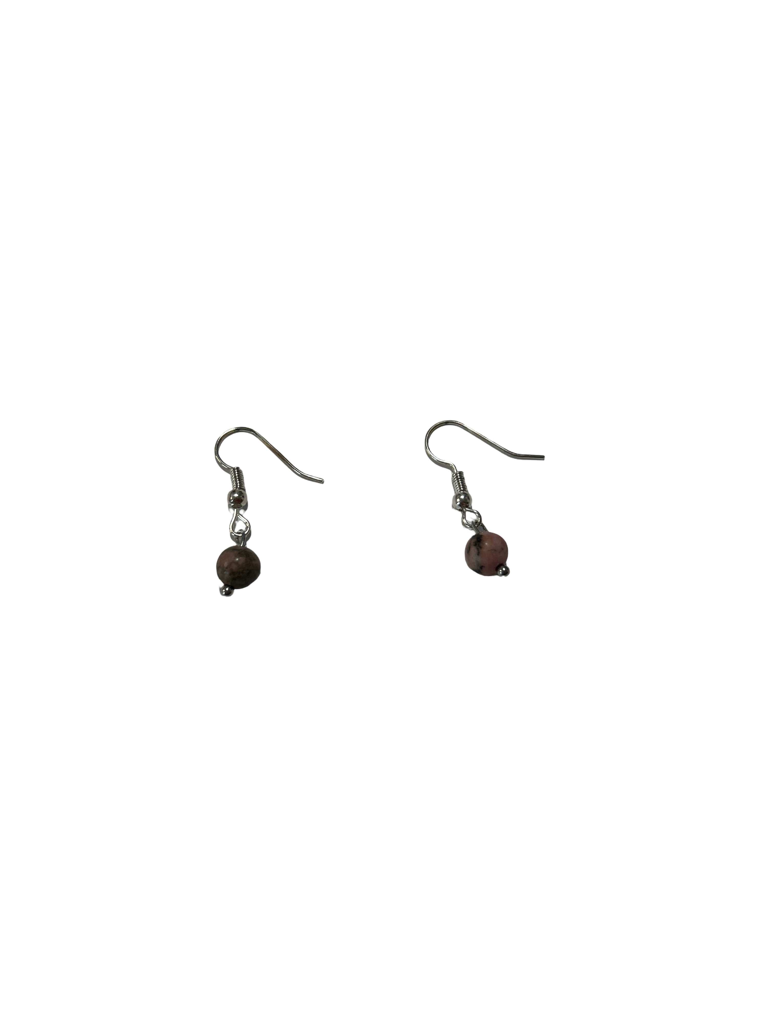 1 perle boucle d’oreille Rhodonite