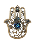 Main de Fatima 5 pouces lapis lazuli, aura Angel et pierre de lune