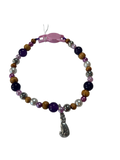 Collier chat fil nylon 10 pouces améthyste