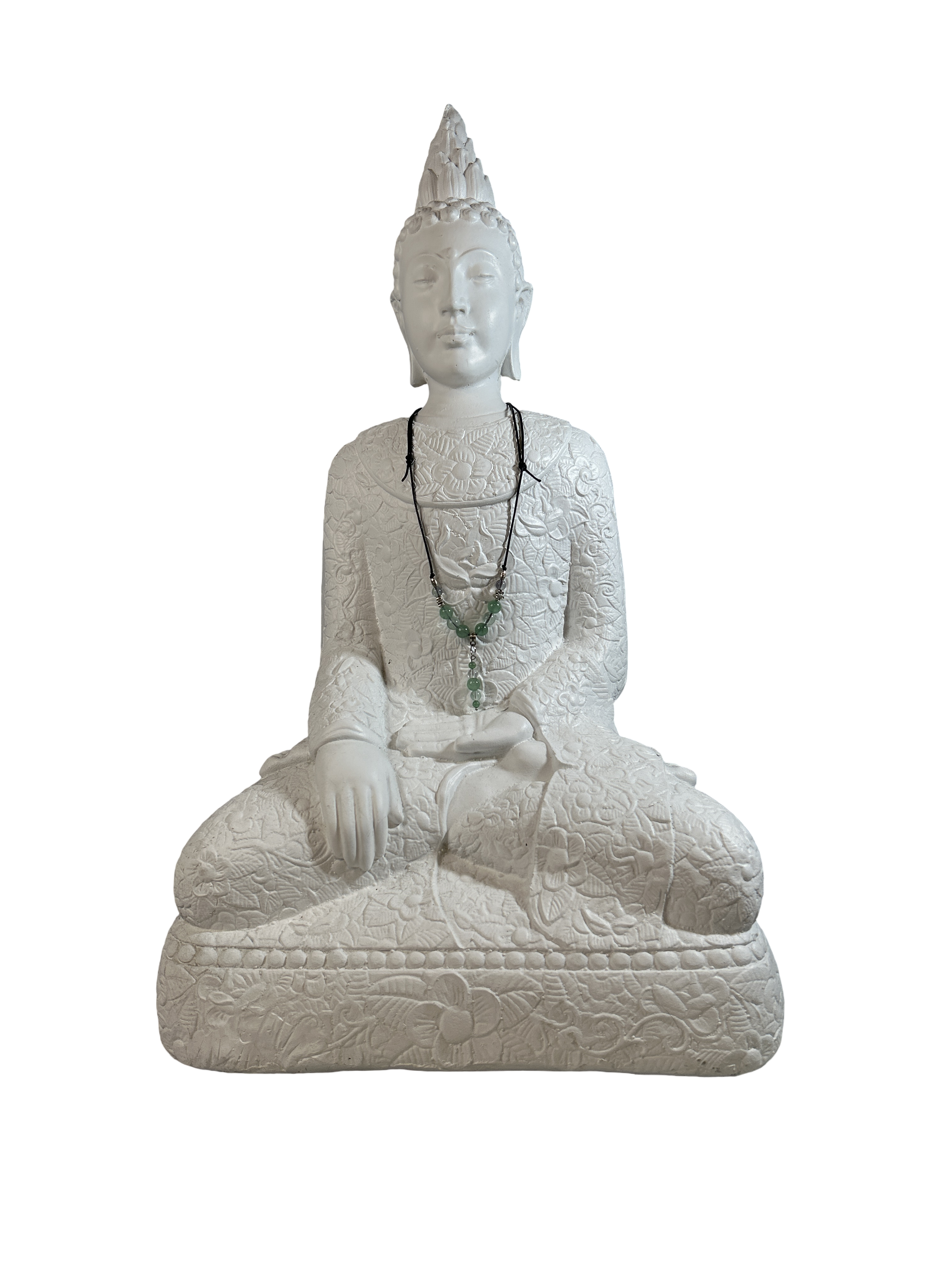 Collier ajustable aventurine verte et fluorite