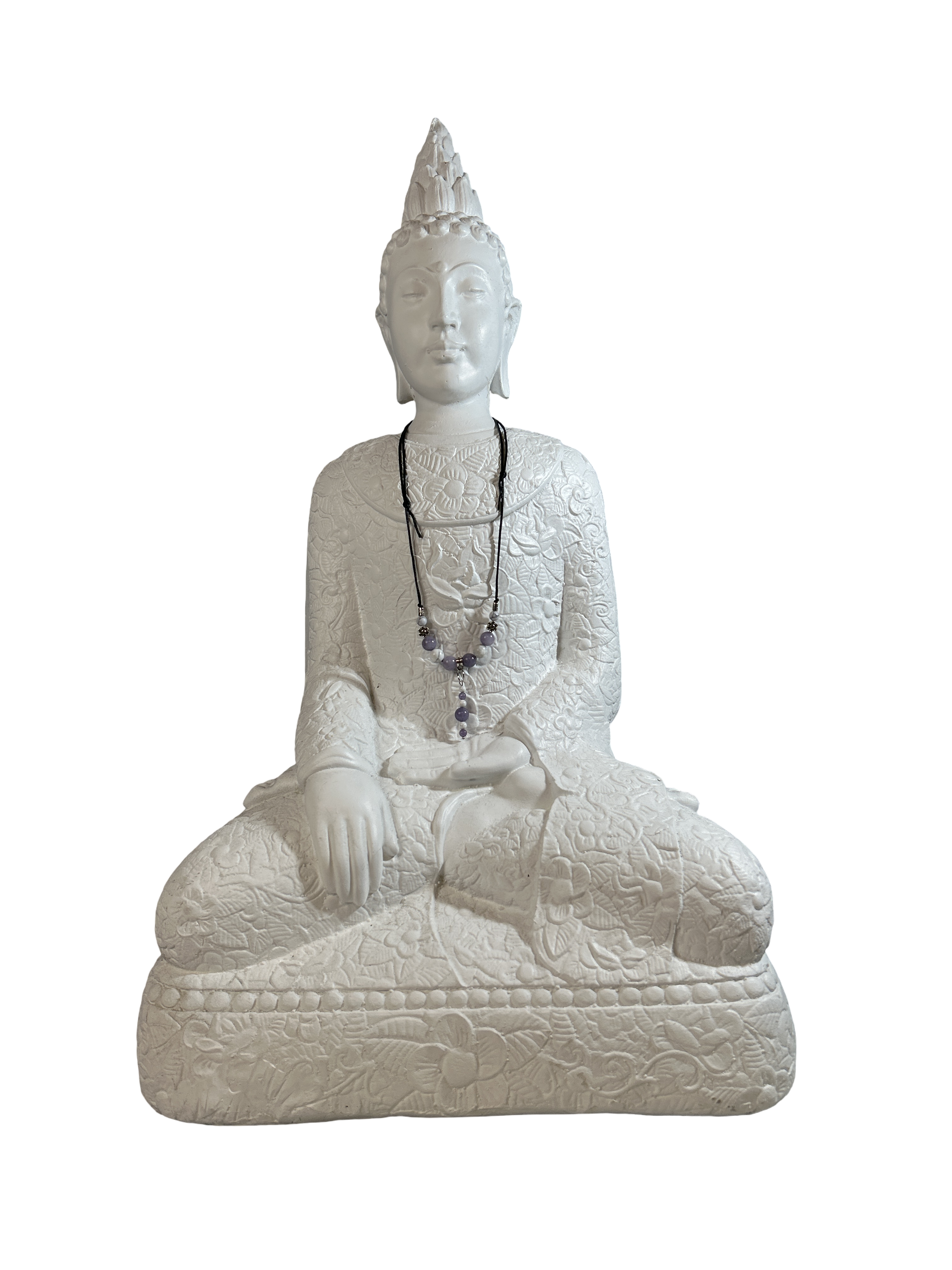 Collier ajustable Angélite et howlite