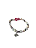 Collier chat fil élastique 10 pouces Quartz naturel fissuré