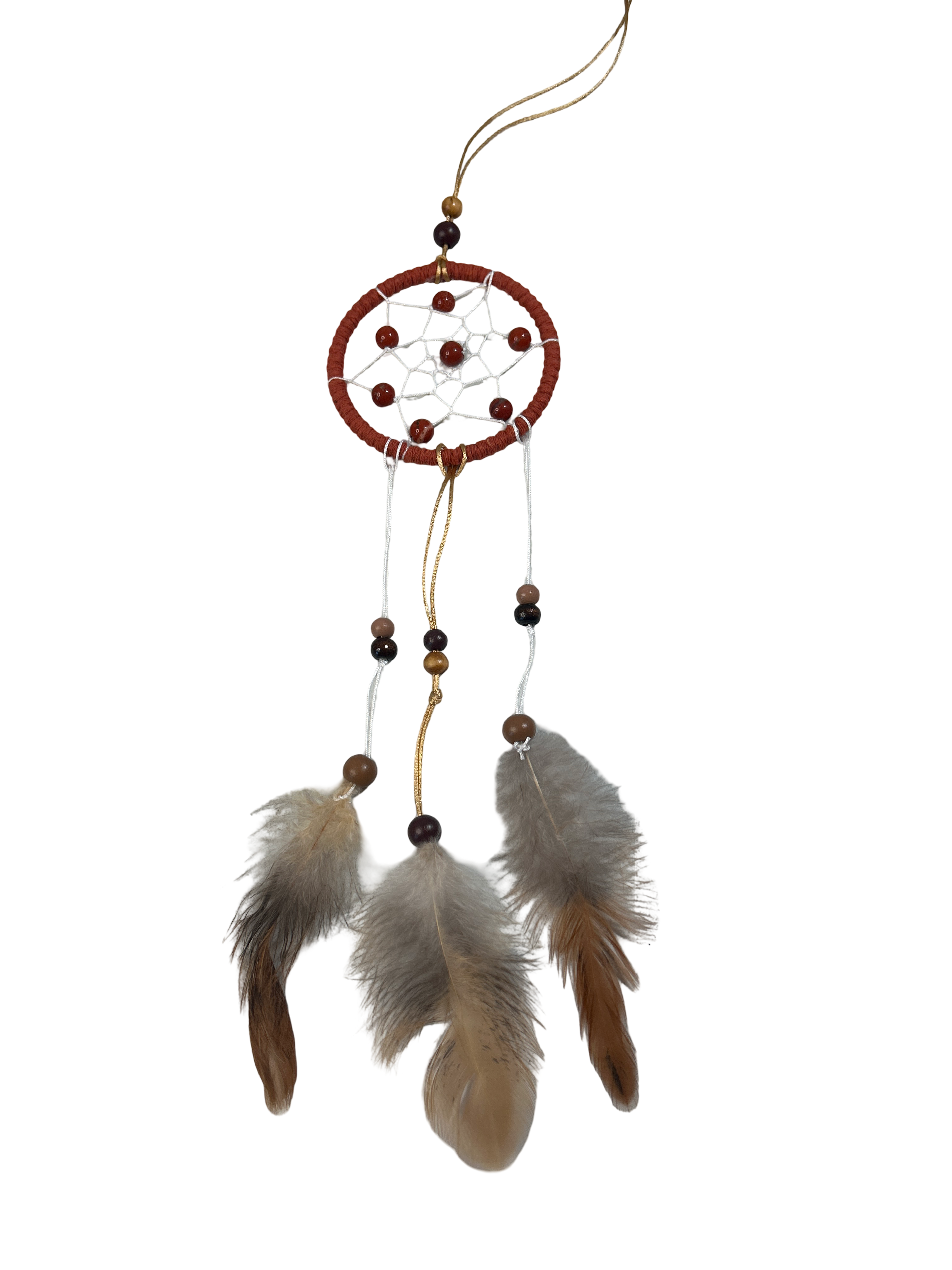 3 pouces capteur de rêve jaspe rouge