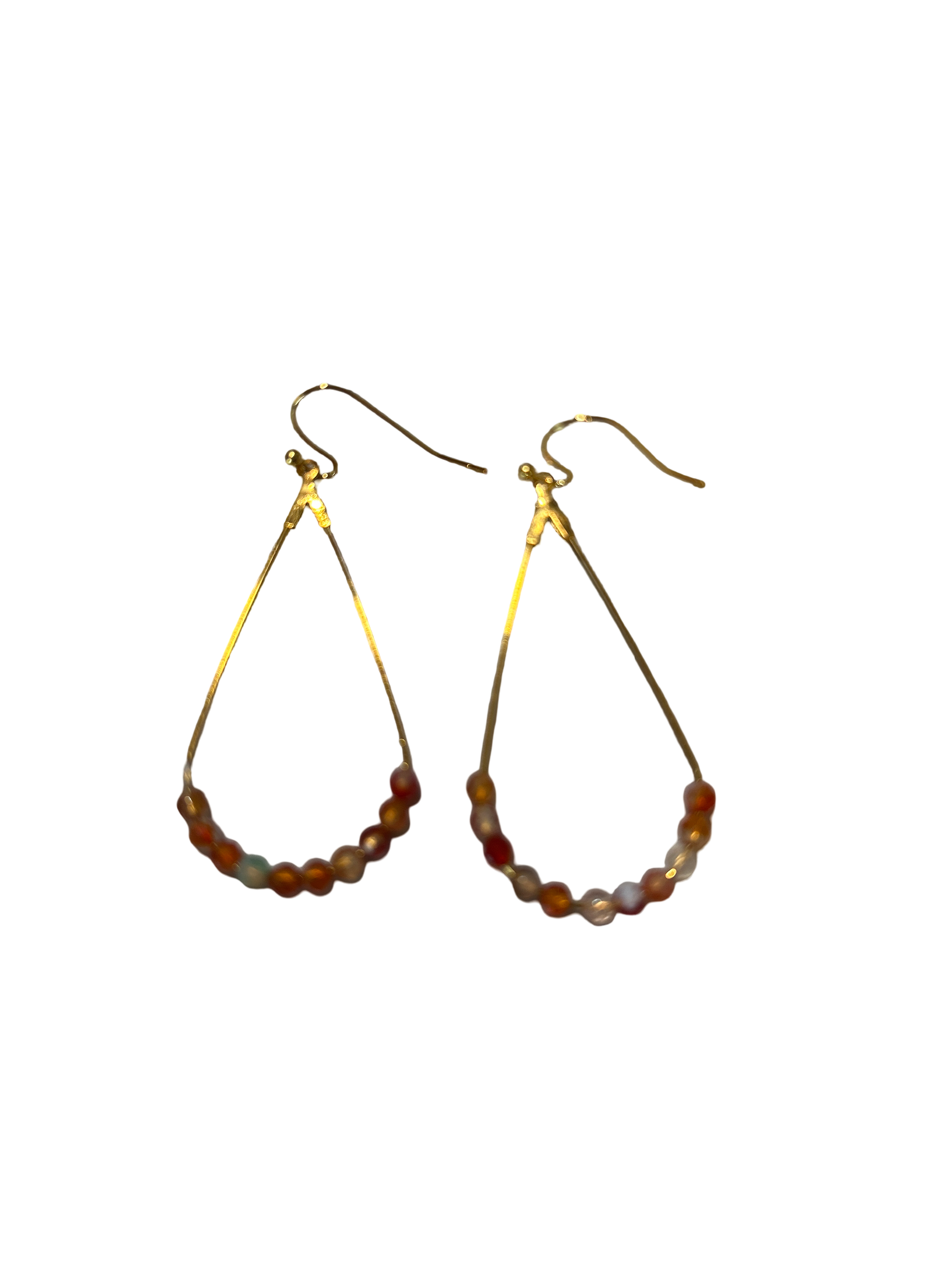 Boucle d’oreille cornaline