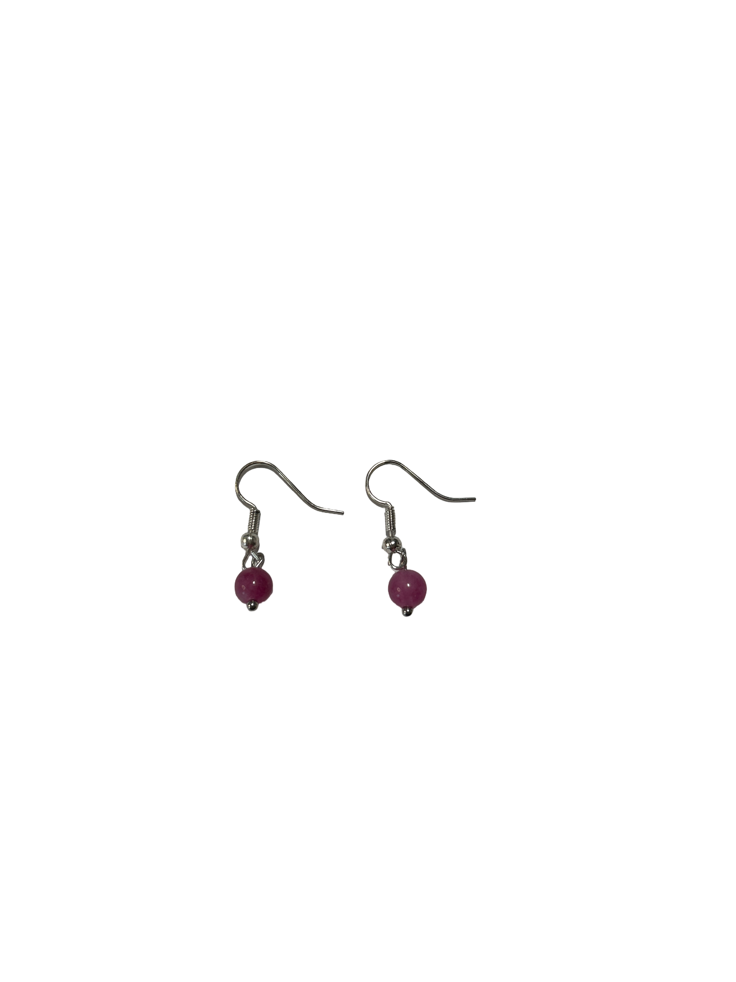 1 perle boucle d’oreille quartz fraise