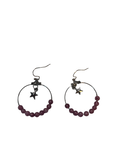 Boucle d’oreille lépidolite
