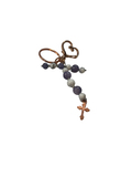 Porte clé Angélite et howlite