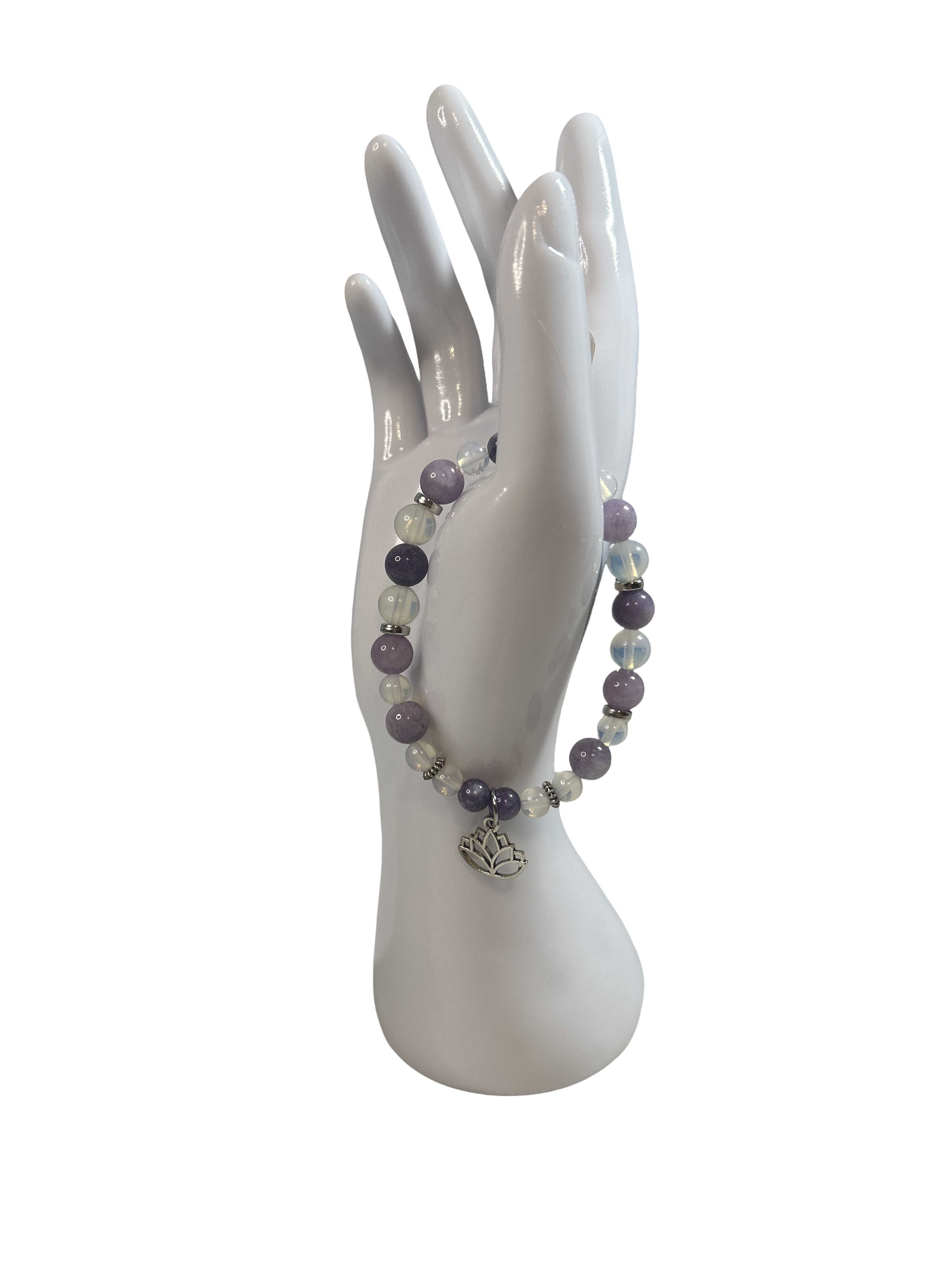 Bracelet Angélite et opaline