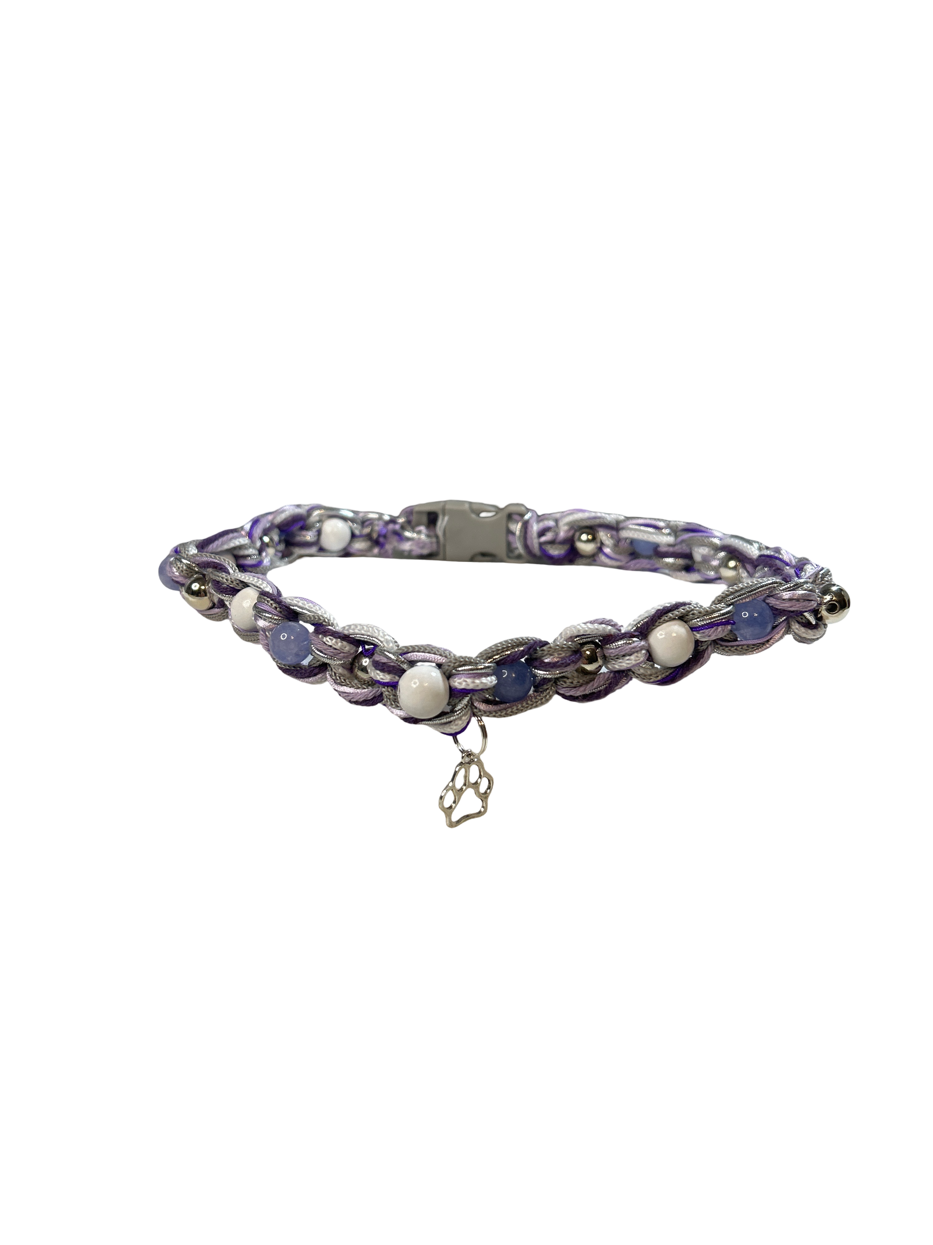 Collier tressé chien Angélite 20 pouces