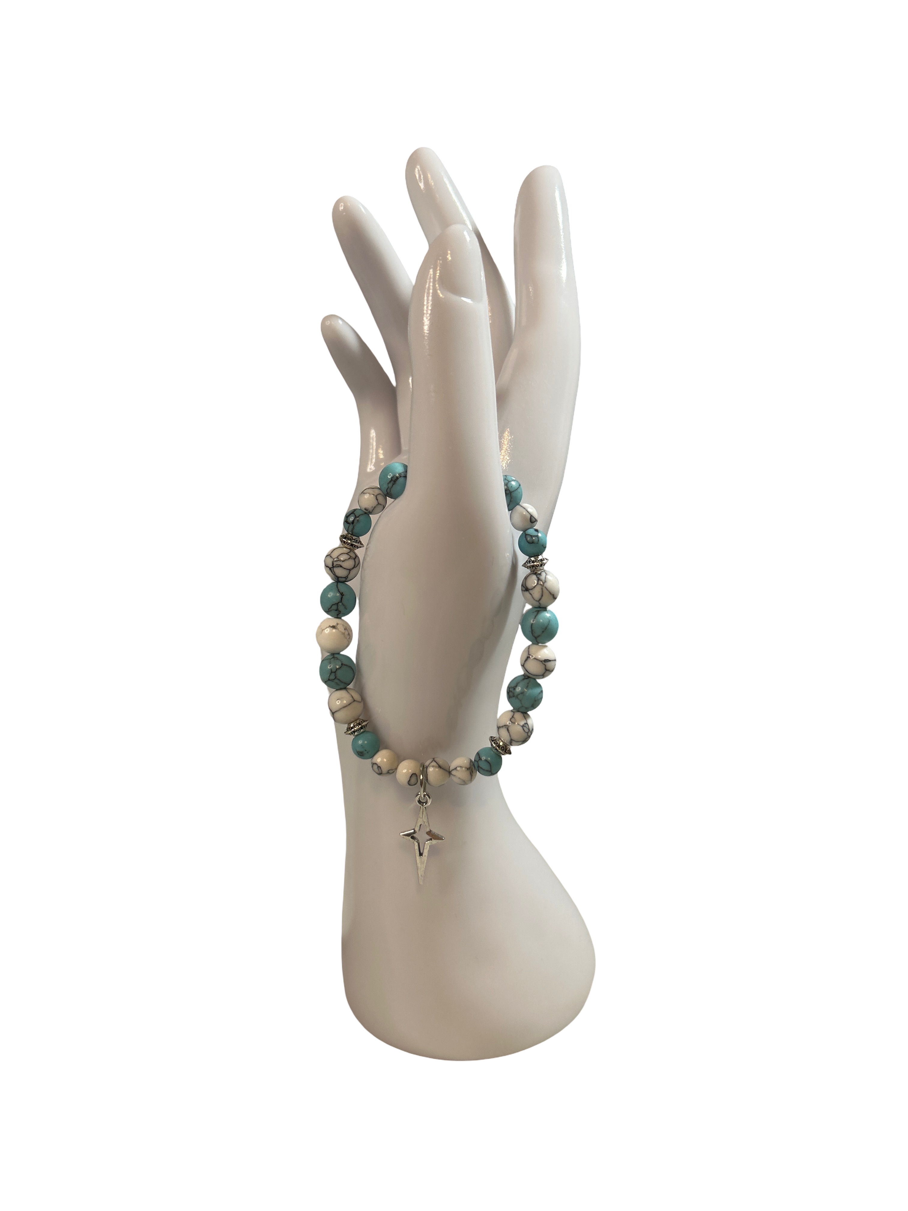 Bracelet turquoise et howlite