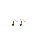 1 perle boucle d’oreille rhodochrosite